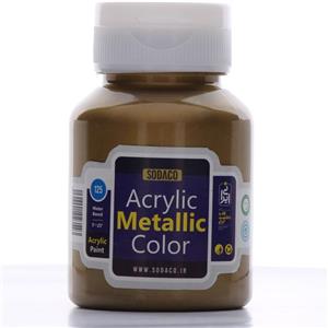 رنگ اکریلیک متالیک سوداکو 125 میل طلایی آنتیک کد acrylic metallic 2283